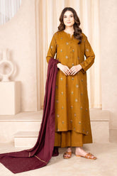 ASLIGN CASUALLY WEAR EMBROIDERED DHANAK WOOL 3 PIECE